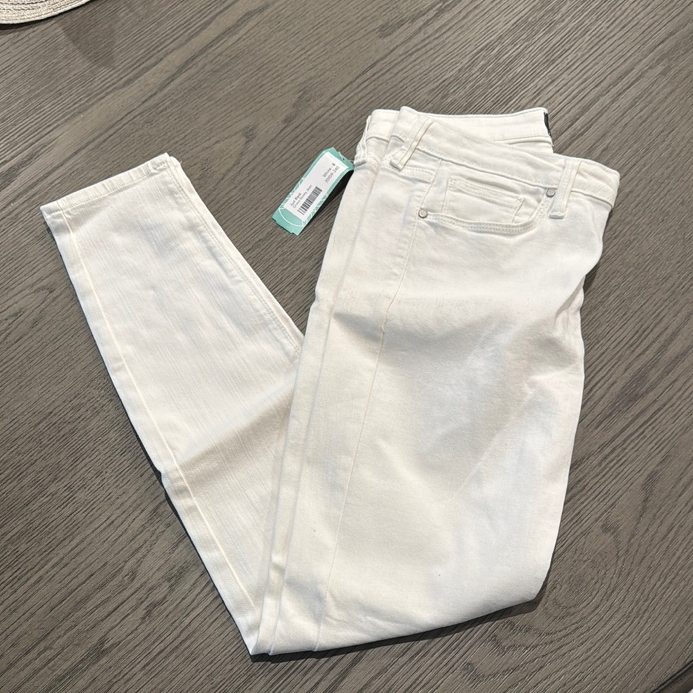 Just Black White Skinny Jeans Classic Style